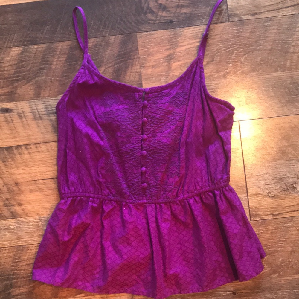 Purple Peplum Tank